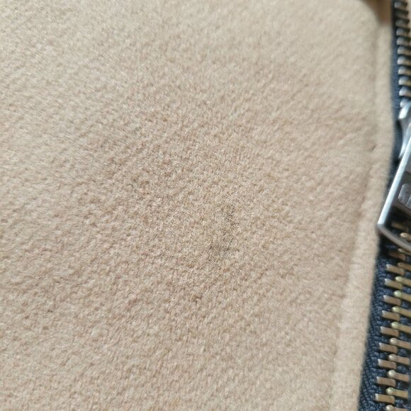 Gap Tan Beige Wool Blend Coat L Sherpa Lining - Picture 9 of 13
